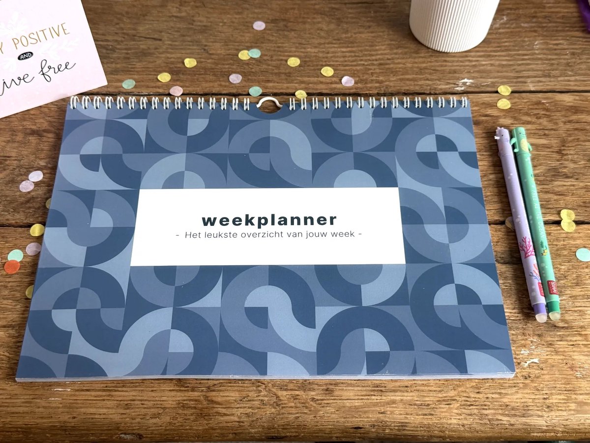 Weekplanner kind - blauw - jongens