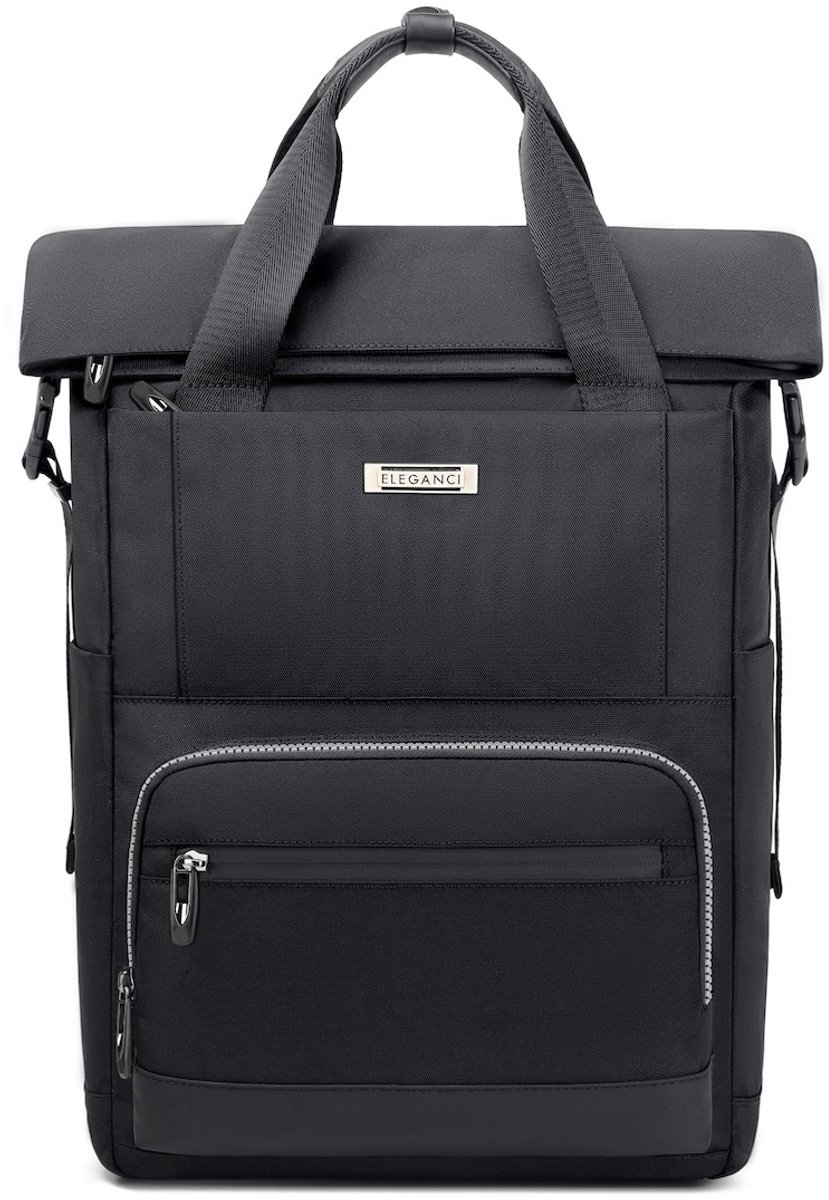 Eleganci® Rugzak Laptop 15.6 inch – Waterafstotend – Zwart