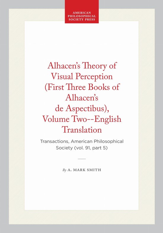 Alhacen's Theory of Visual Perception