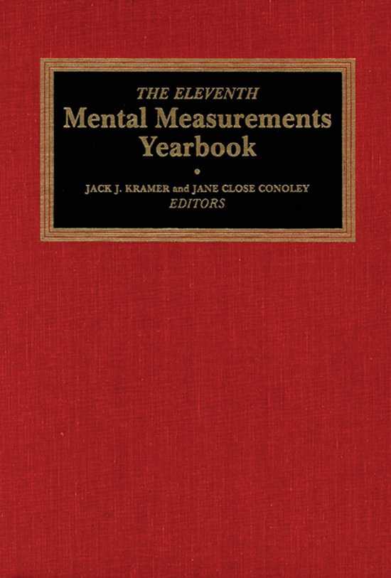 11th Mental Measurements Yearbook - cover
