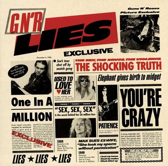 Guns N' Roses G N' R Lies - Album met Mama Kin en Patience | bol