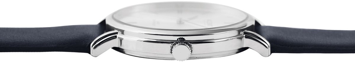 Akzent-2900202-003-Herenhorloge-donkerblauw-zilverkleurig-3 atm waterdicht-diameter 40 mm