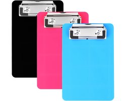 3 stuks mini-klemborden - notitieblokken - plastic klemborden - 15 x 10 cm - kleine klemborden - draagbare klemborden met klemmen voor notitieblokken - kantoren - restaurants - memo's - kwitanties - kantoorbenodigdheden - reclameartikelen