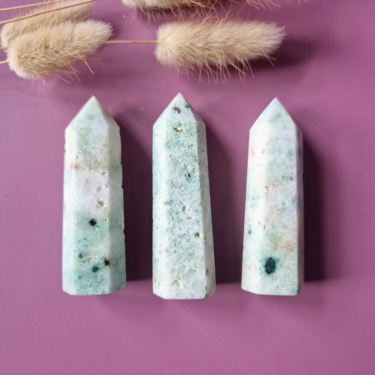 Moonlight Gemstones Edelsteen Phoenix Stone Toren (8–10 cm)