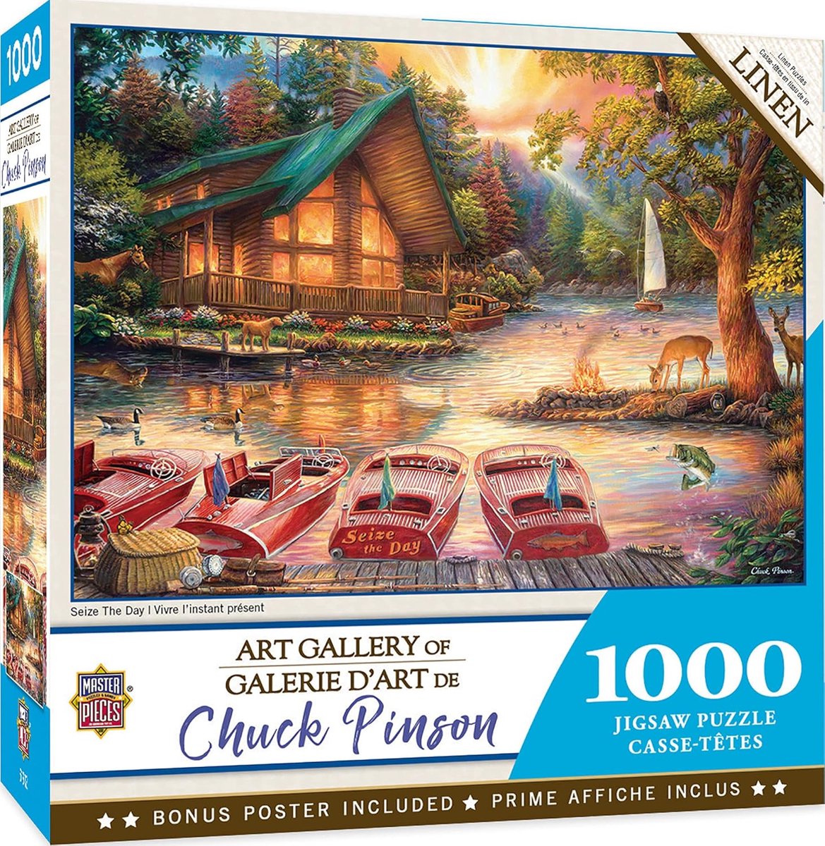 Linnen Puzzel - Kunst Puzzel - Ontspanning Thuis - Uniek Patroon - 1000 Stukjes - Veelkleurig