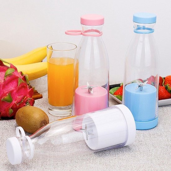 Draagbare Blender To Go - Mini Blender - Juice Maker - 420ml - Draadloze Smoothie Maker - USB Oplaadbaar - BPA-Vrij - Inclusief Reisbeker met Deksel - Compact & Lichtgewicht van Merkloos — afbeelding 3