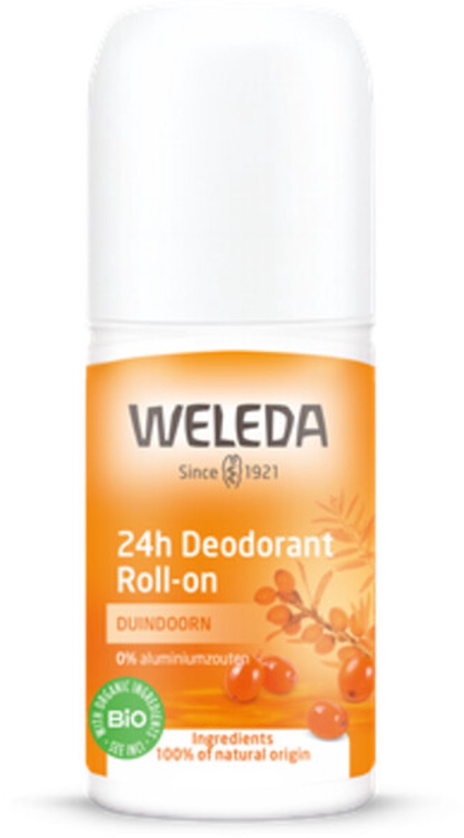 Bol.com WELEDA Duindoorn 24h Roll-On Deodorant - Grapefruit, Mandarijn & Sandelhout - 24 uur Effectieve Bescherming - Sluit Pori... aanbieding