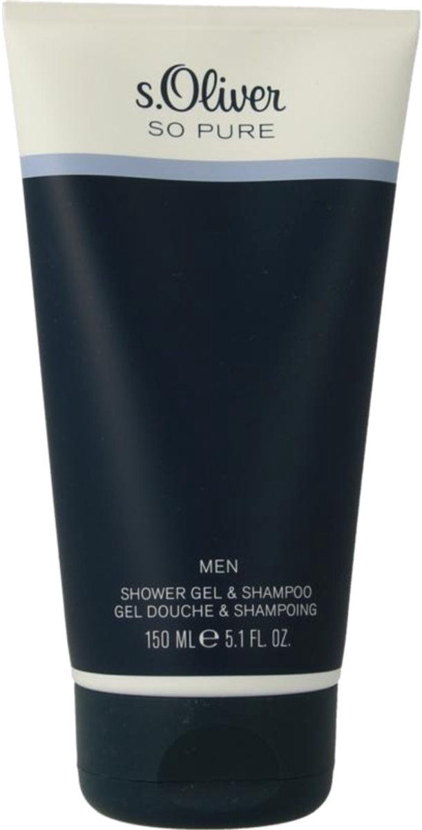 S Oliver So pure men showergel & shampoo 150 Milliliter