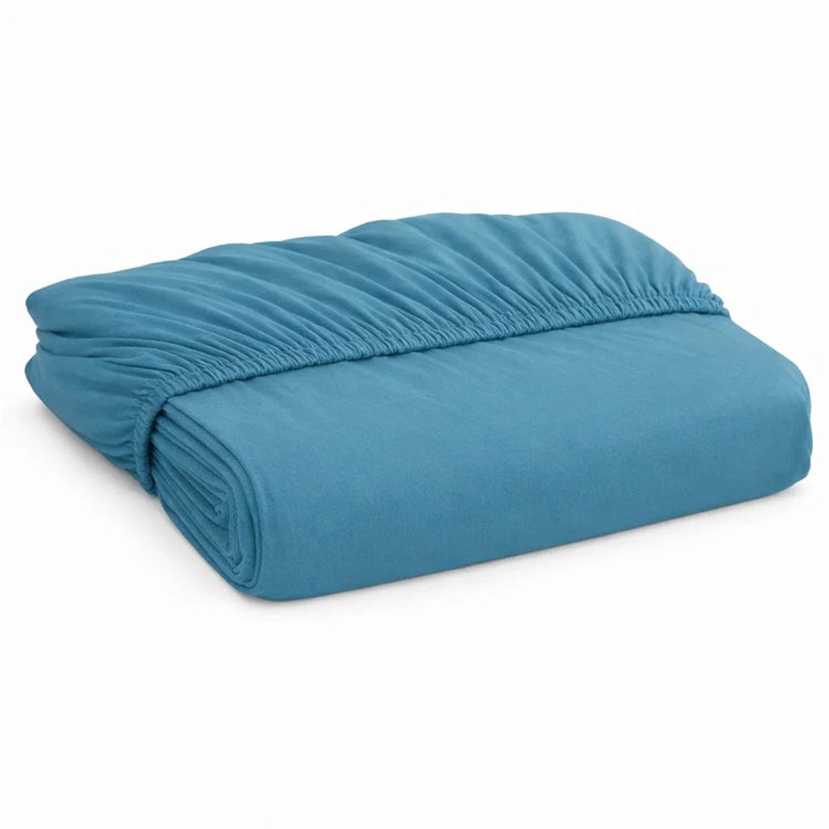 Decoware Hoeslaken - Katoen - Adria blauw - Elastisch - 180x200 cm - Geschikt voor matrassen tot 25 cm