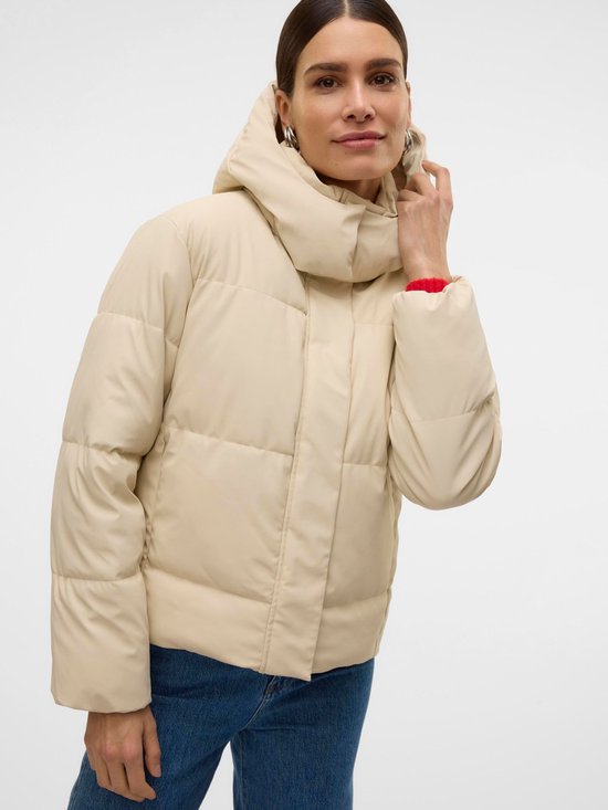 Veste Vero Moda Vmgretakylie Veste enduite courte No 10311315 Avoine Femme Taille - XL