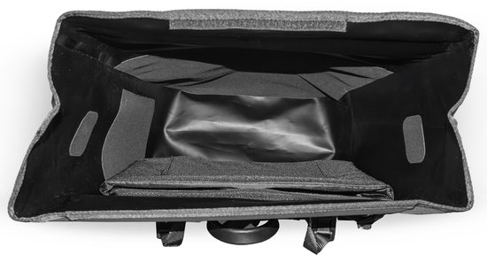 Craved Enkele Fietstas Linea - 28L - Geschikt voor E-Bikes - Zwart - 100% Waterdicht - Met schouderband van Craved — afbeelding 4