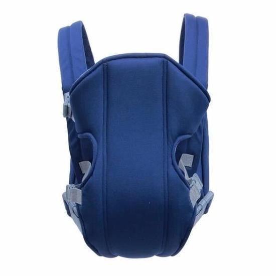 Ergonomische babydrager voor baby's van 0-36 maanden, met multifunctionele schouderbanden, blauw + gratis sleutelhangertje.