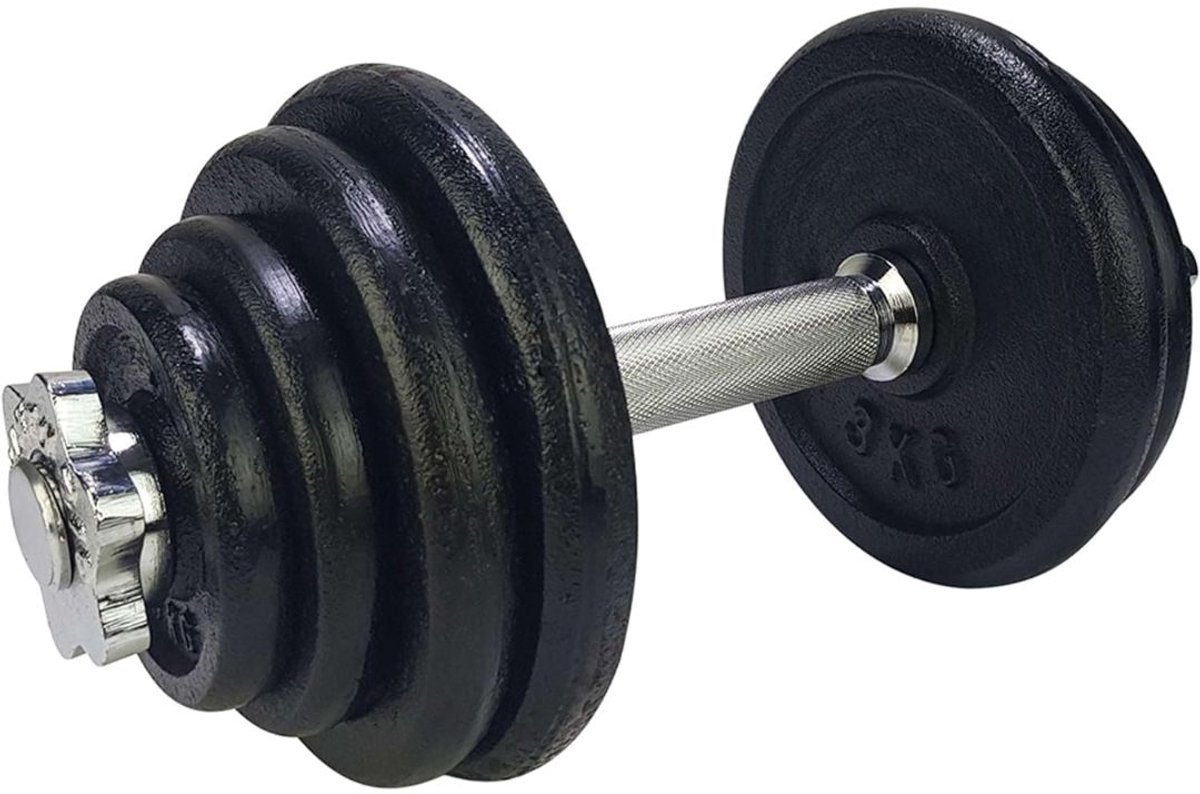 DnA® Verstelbare Dumbells - Verstelbare Dumbbells - Dumbell Set - Verstelbare Dumbell - Zwart - 38cm x 30cm x 9cm