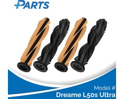 Dreame L50s Ultra Borstels (4 Stuks, Plus.Parts® alternatief voor RMB13)