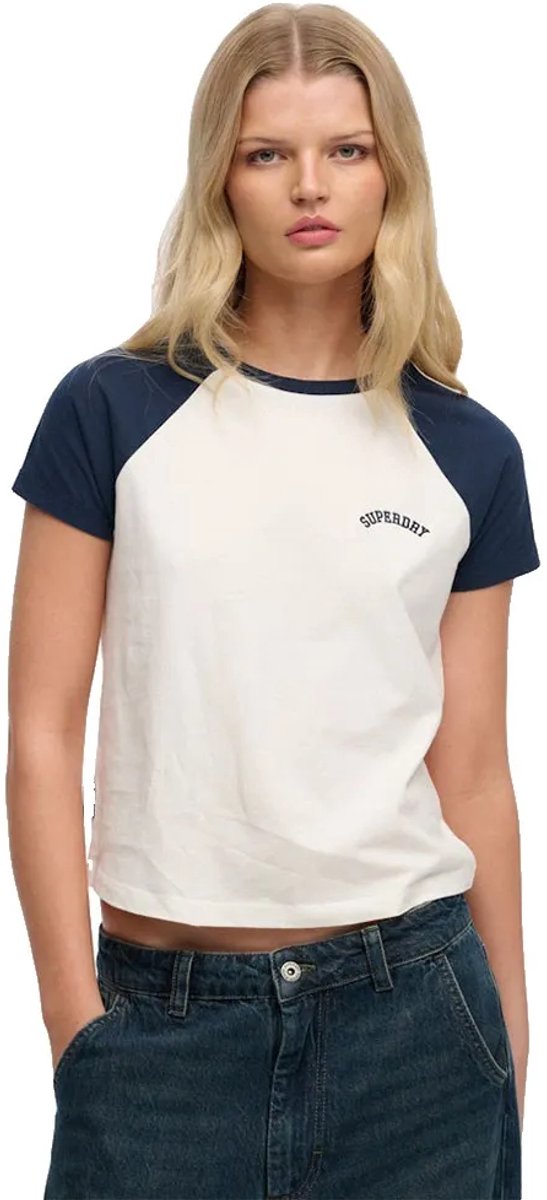 Superdry Essential Logo Retro T-shirt Dames T-shirts Marineblauw