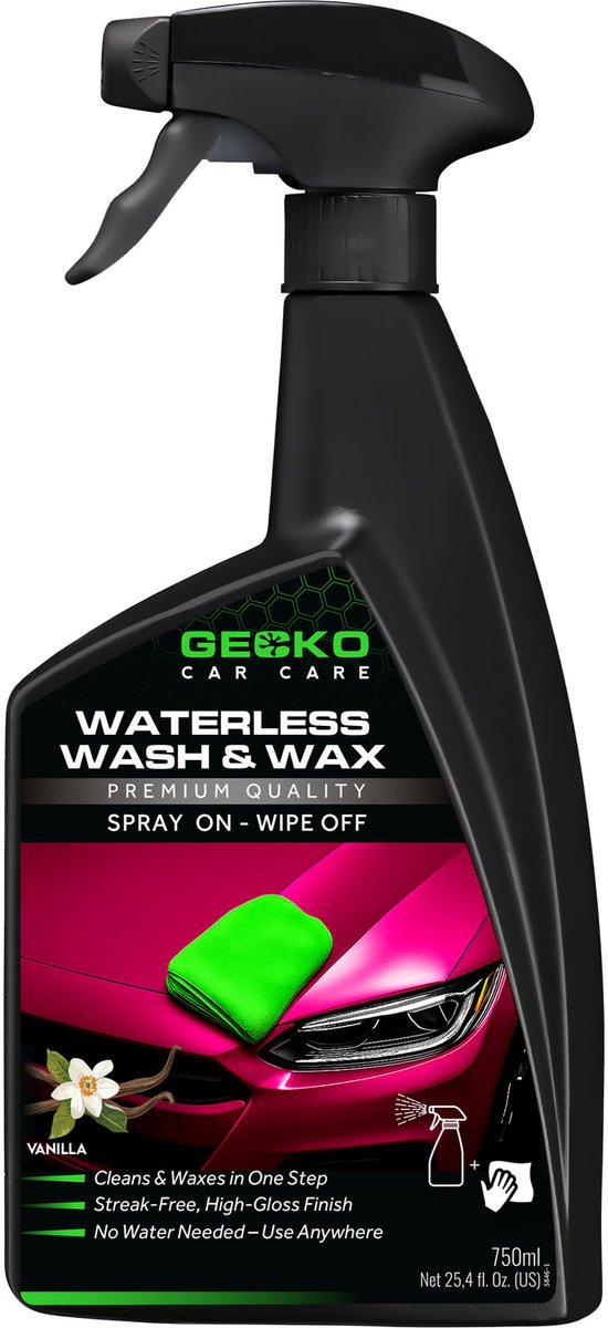 Gecko Waterless Wash & Wax 750ml