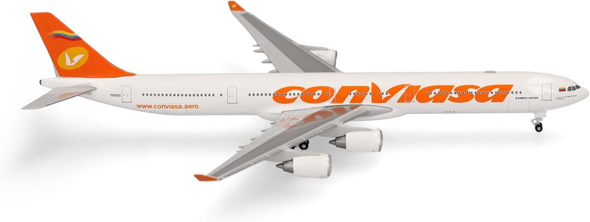 Modelvliegtuig Airbus A340-600 Schaal 1:500 Metalen Verzamelmodel