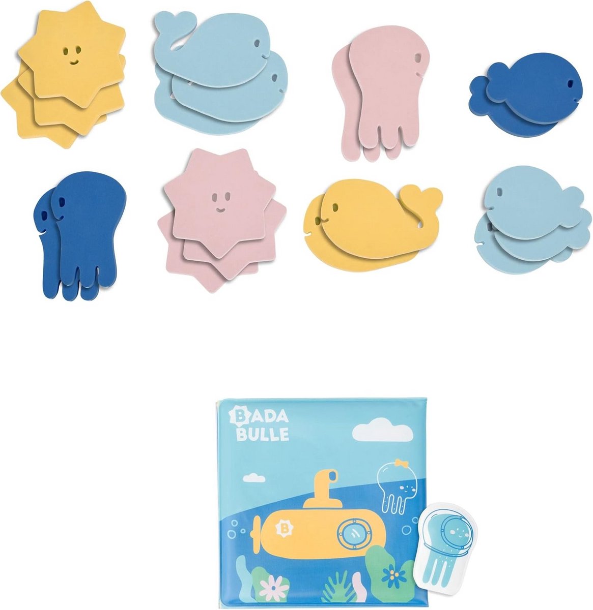 Leuk Badderen: Badboek, Speelgoedpop en Plakbare Stickers