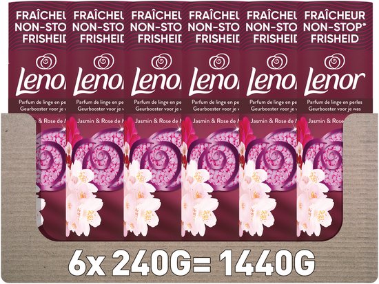Lenor Geurbooster Jasmijn & Rose de Mai - 6 x 240 gram - Wasparfum