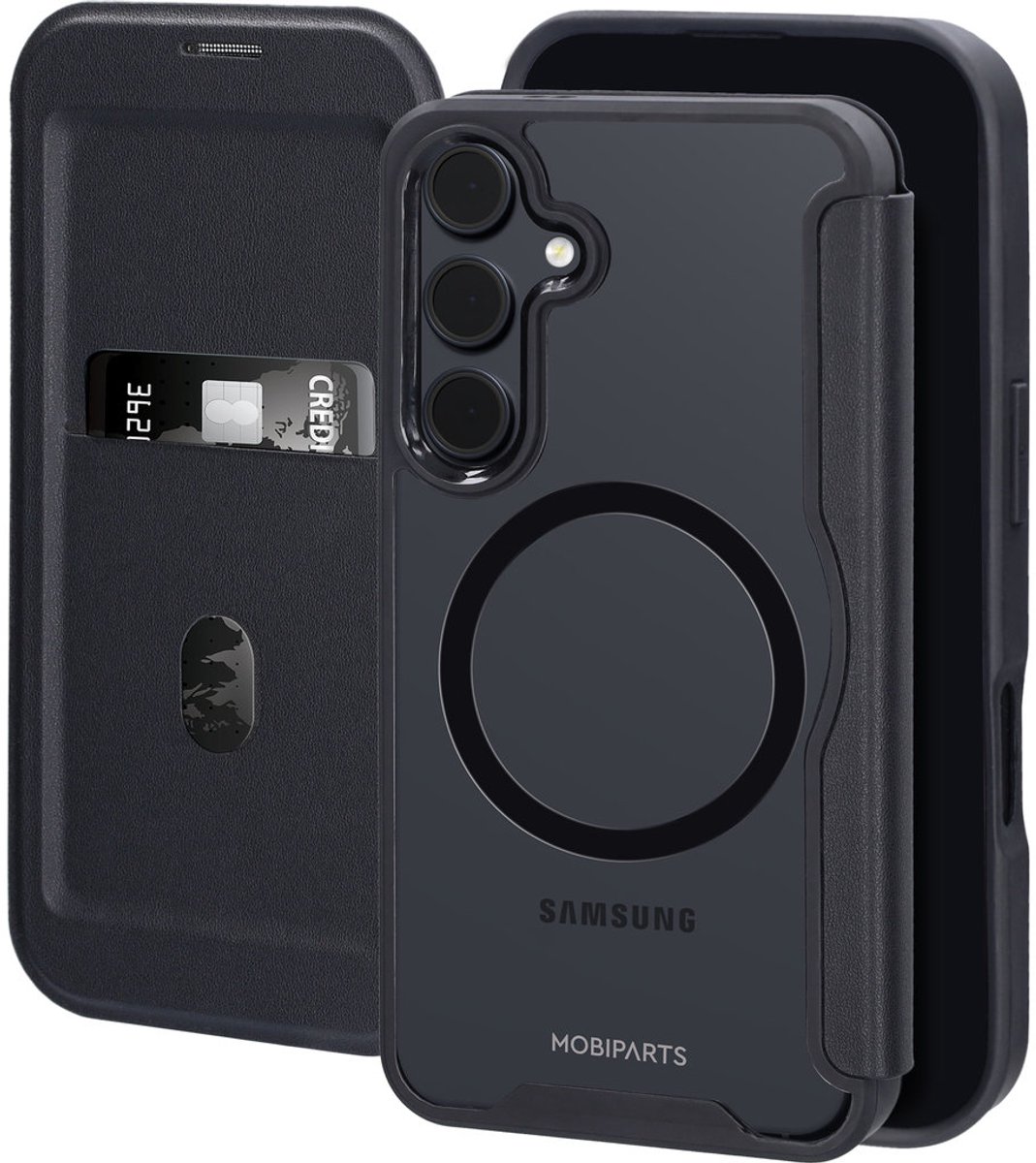 Mobiparts Shield Line Case geschikt voor Samsung Galaxy S25 - Zwart