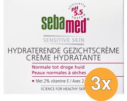 3x Sebamed Creme pot (75 ml)