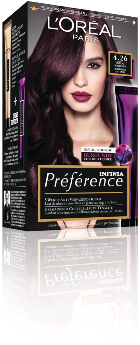 L'Oréal Paris Préférence Infinia 4.26 Intens Bordeaux - Permanente kleuring
