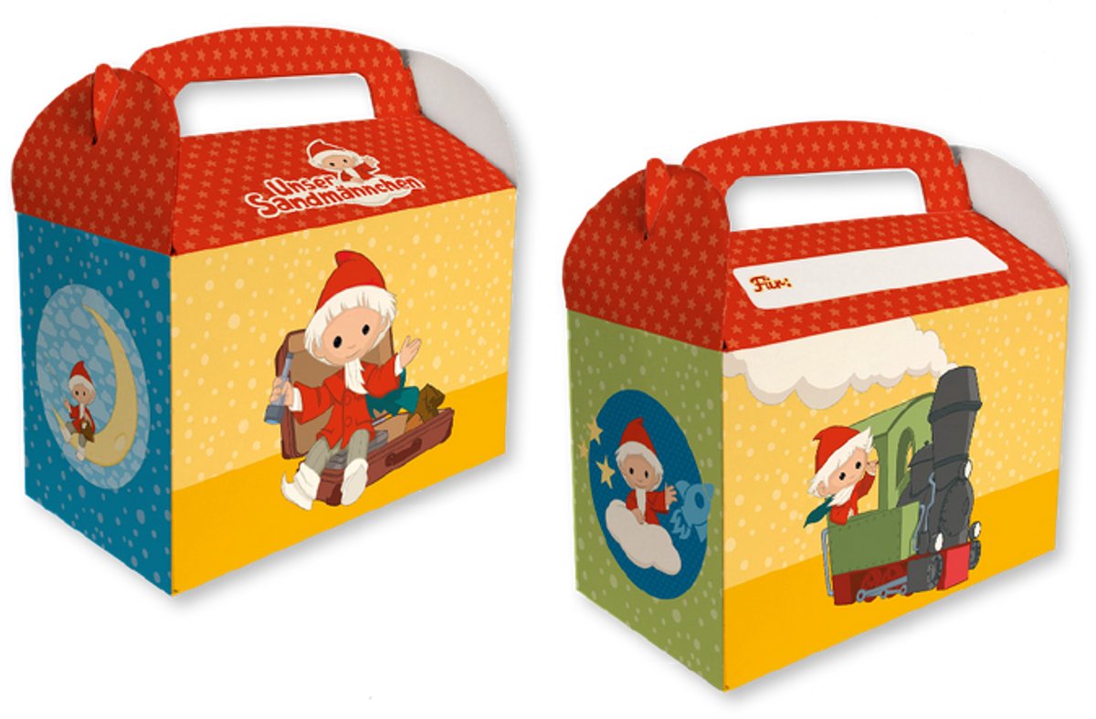8 Sandman geschenkverpakkingen met naamveld