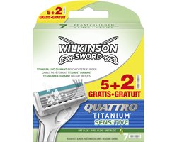 Wilkinson Sword Quattro Essential 4 Sensitive - navulmesjes 5+2 stuks