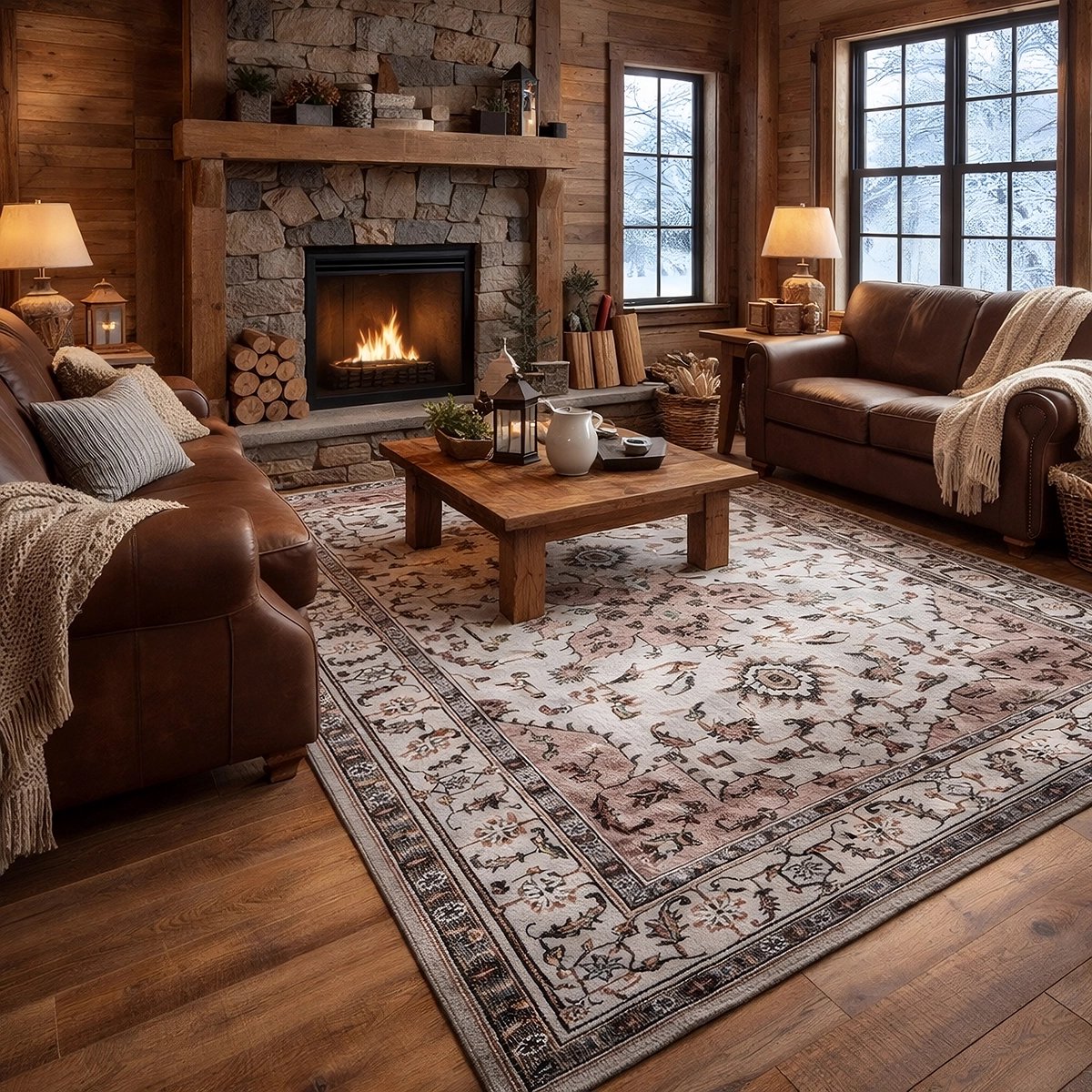 Lavandoux - Vloerkleed - Tapijt - Hrara - Beige - 120 x 180 cm