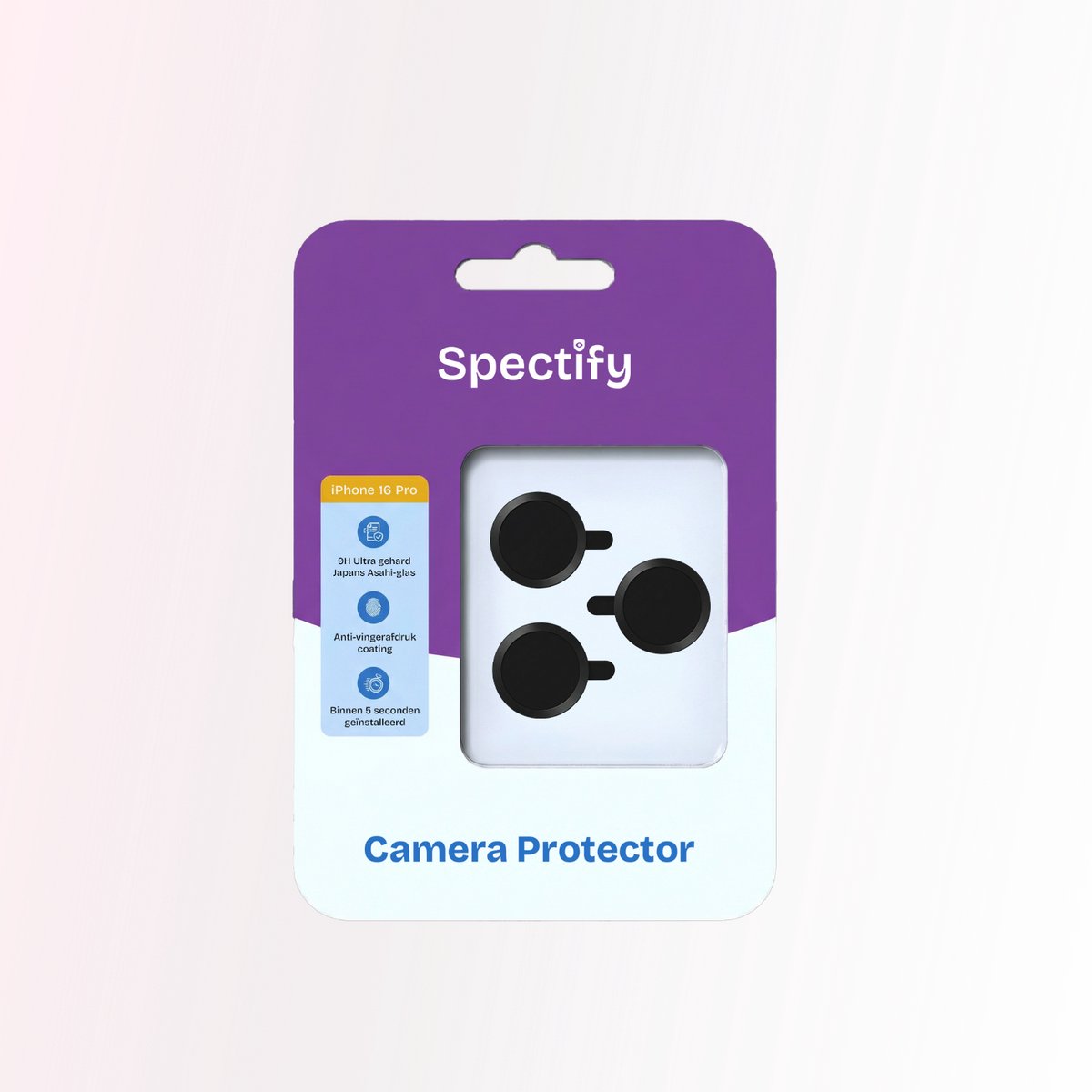 Camera protector iPhone 16 Pro - Beste kwaliteit - Japans Asahi Glas - Installatie binnen 5 seconden - Camera Beschermer