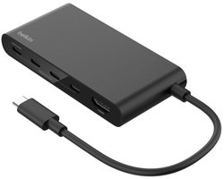 Belkin Connect 5-in-1 USB-C Hub – 4K 60Hz HDMI – 100W Power Delivery – 4x USB-C – 10Gbps – Zwart