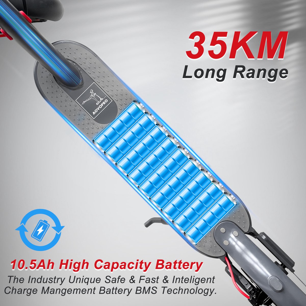 AOVOPRO ES80 Elektrische Step 25 km/u met App - afbeelding 3