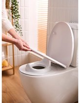 Ingenuity: ity by Ingenuity Flip & Sit Potty Seat (Wit) - Eenvoudig op te zetten en te verwijderen zindelijkheidstrainingszitje dat aan een toiletbril voor volwassenen wordt bevestigd