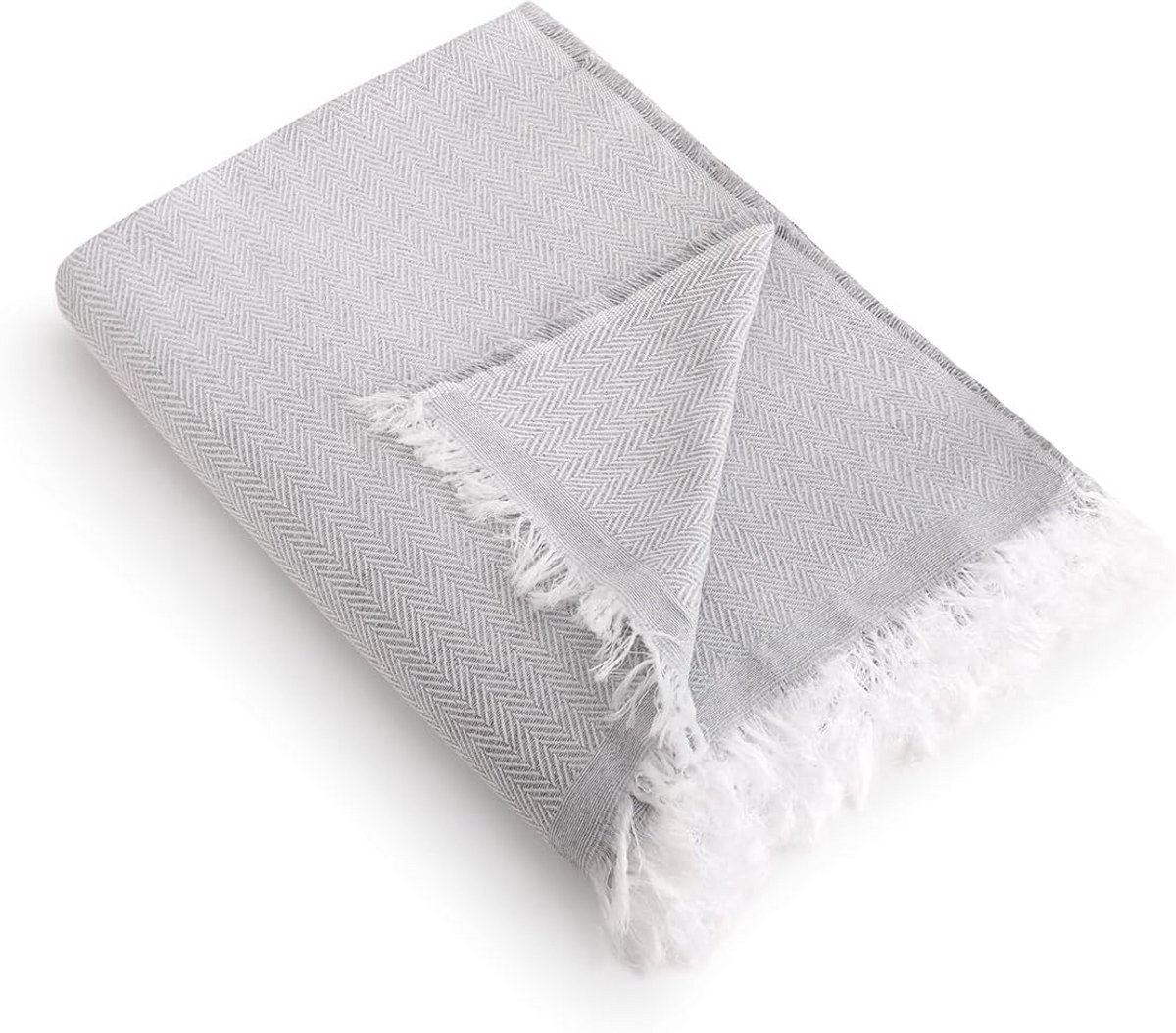 XXL Jacquard Sprei of Bankplaid 130x180 cm - 100% Katoen, Ademend