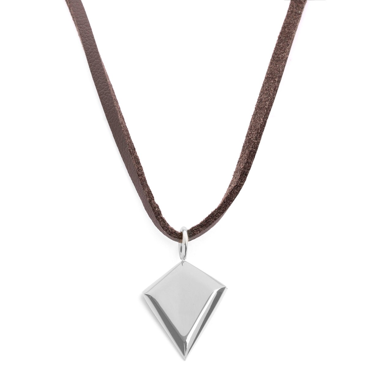 Iconic | Leren Ketting met Zilverkleurige Pijlpunt