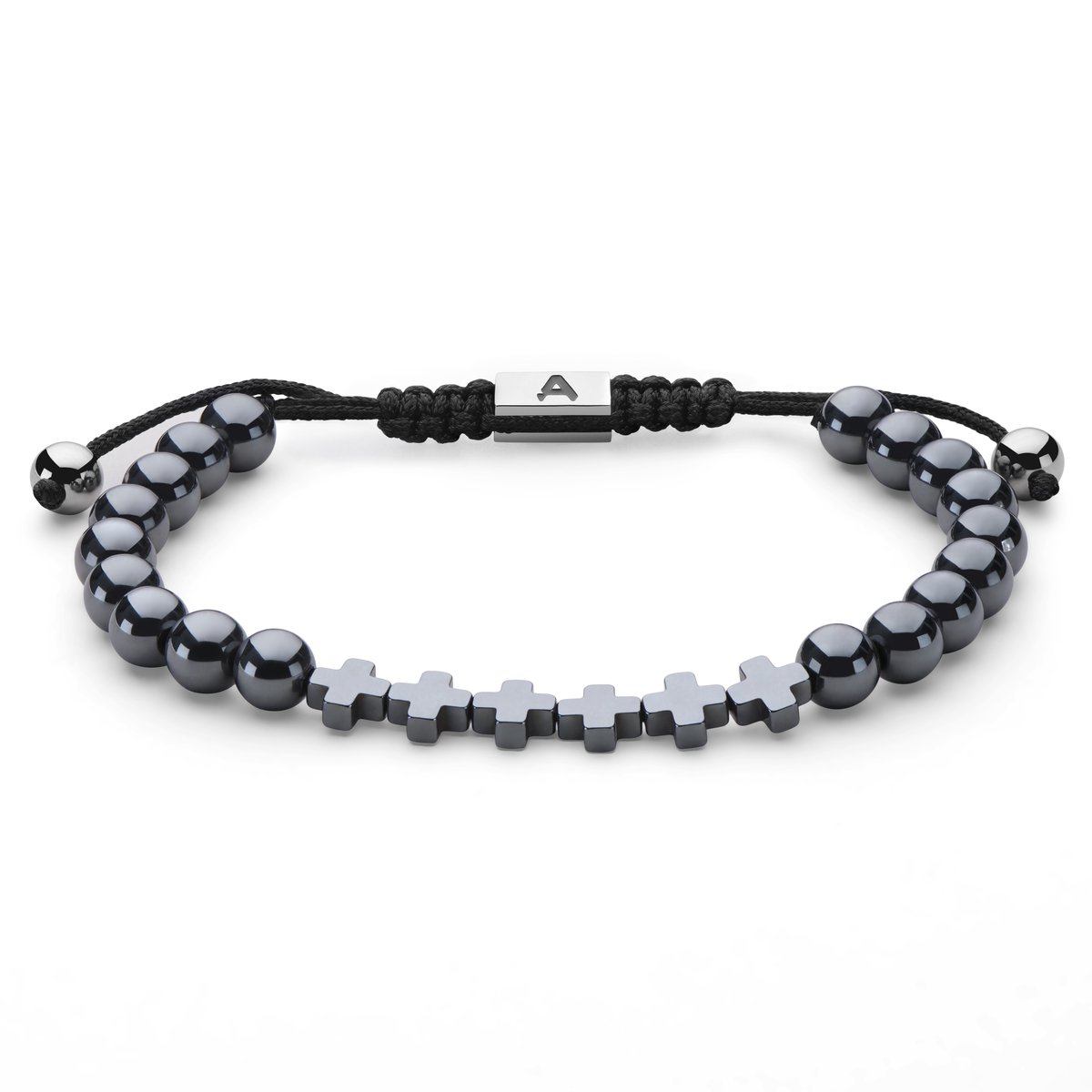 Sanatio Hematiet Kruisarmband