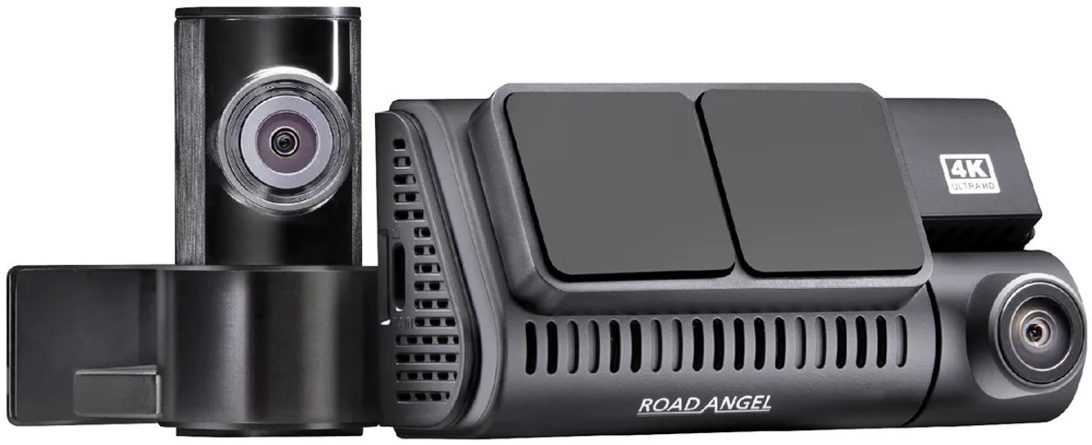 Road Angel Halo Play 4K Dashcam Auto - Voor en Achtercamera - Nachtzicht - 4K Ultra HD Autocamera - 3.2” LCD Scherm - GPS - WiFi