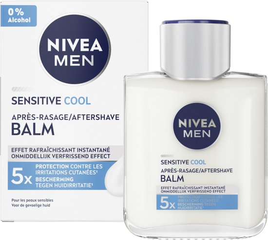 NIVEA MEN Sensitive Cool aftershave balsem – alcoholvrij – 100 ml