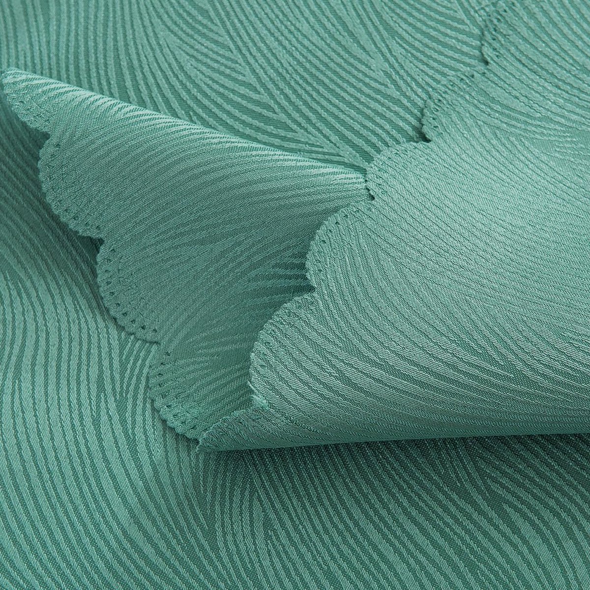 Rond Tafelkleed Lichtgroen 120 cm Jacquard Waterbestendig en Machinewasbaar