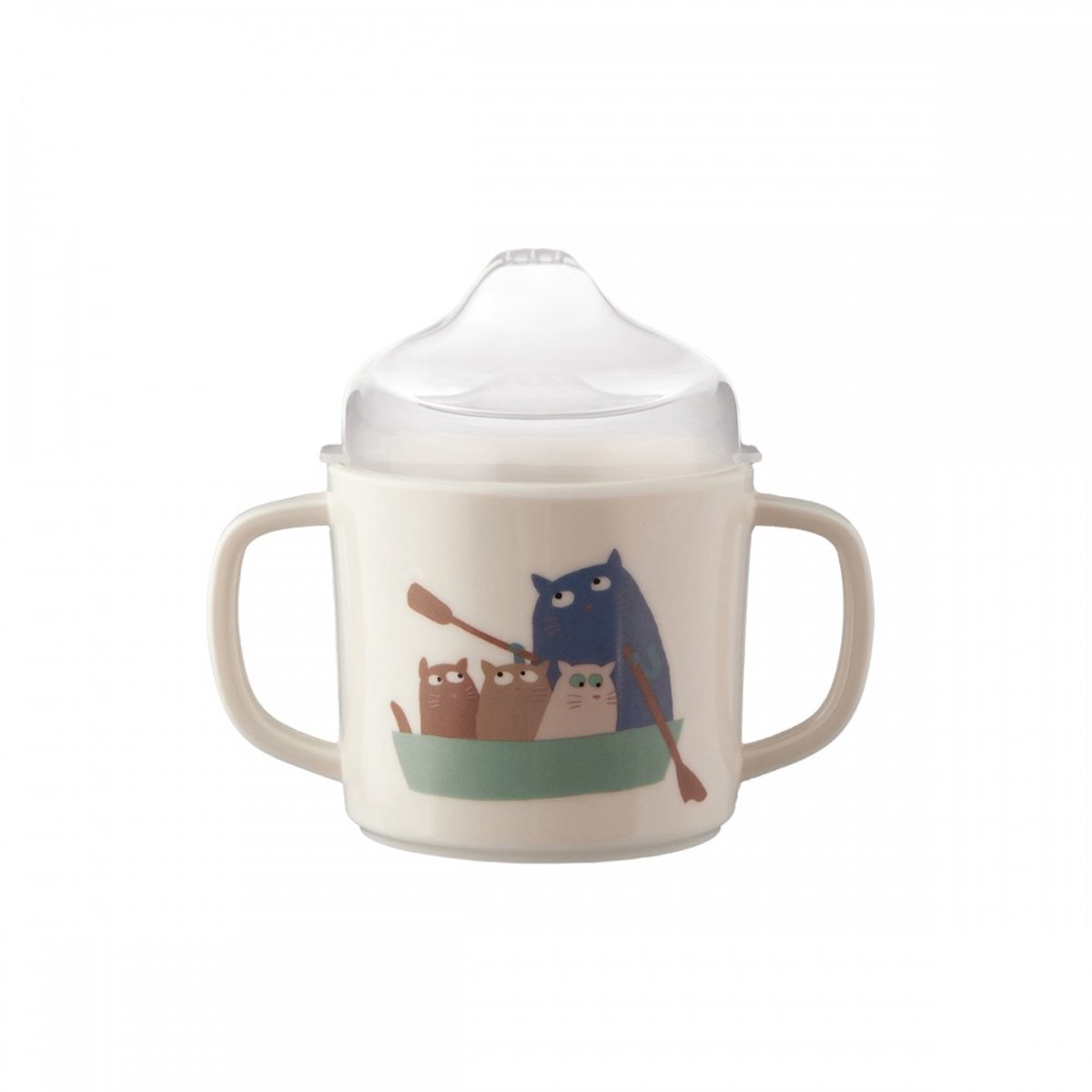 Tuitbeker met deksel katten