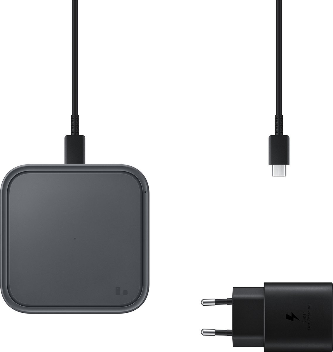 Samsung draadloze oplader - incl lader adapter en USB-C kabel - Max 15W - Zwart