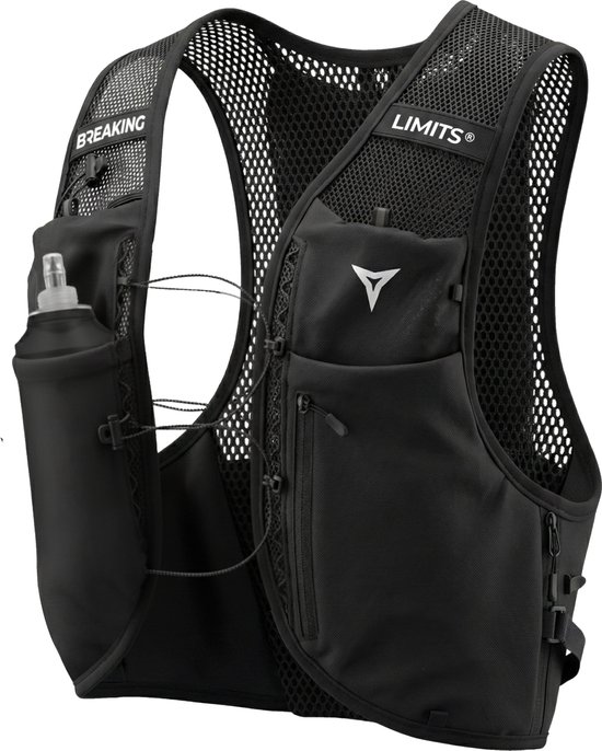 Breaking Limits Hardloopvest met Telefoonhouder & Ruimte voor Waterzak - Ultralicht Reflecterend Running Vest - M-XL