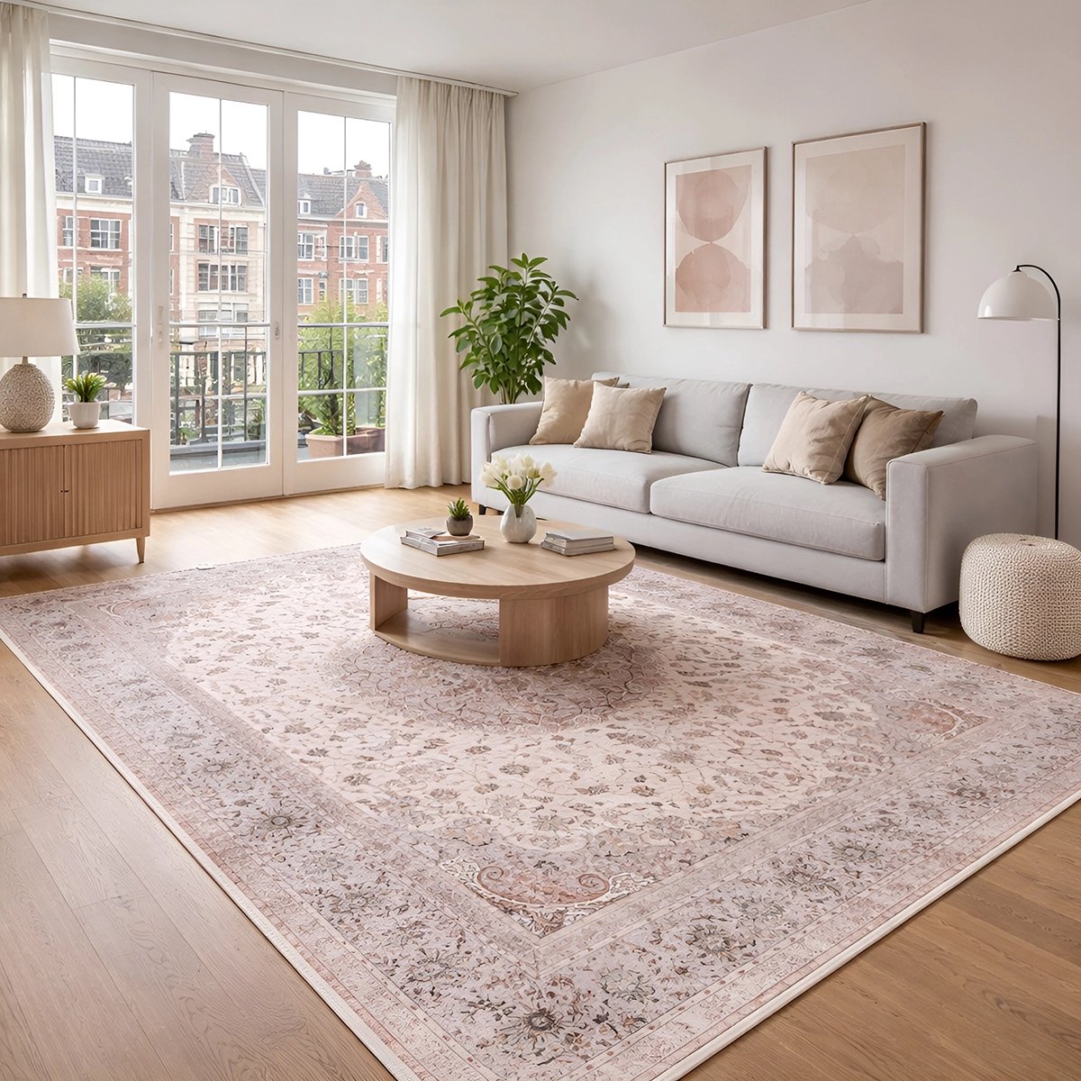 Lavandoux - Vloerkleed - Khénifra - Crème en Beige - 120 x 180 cm