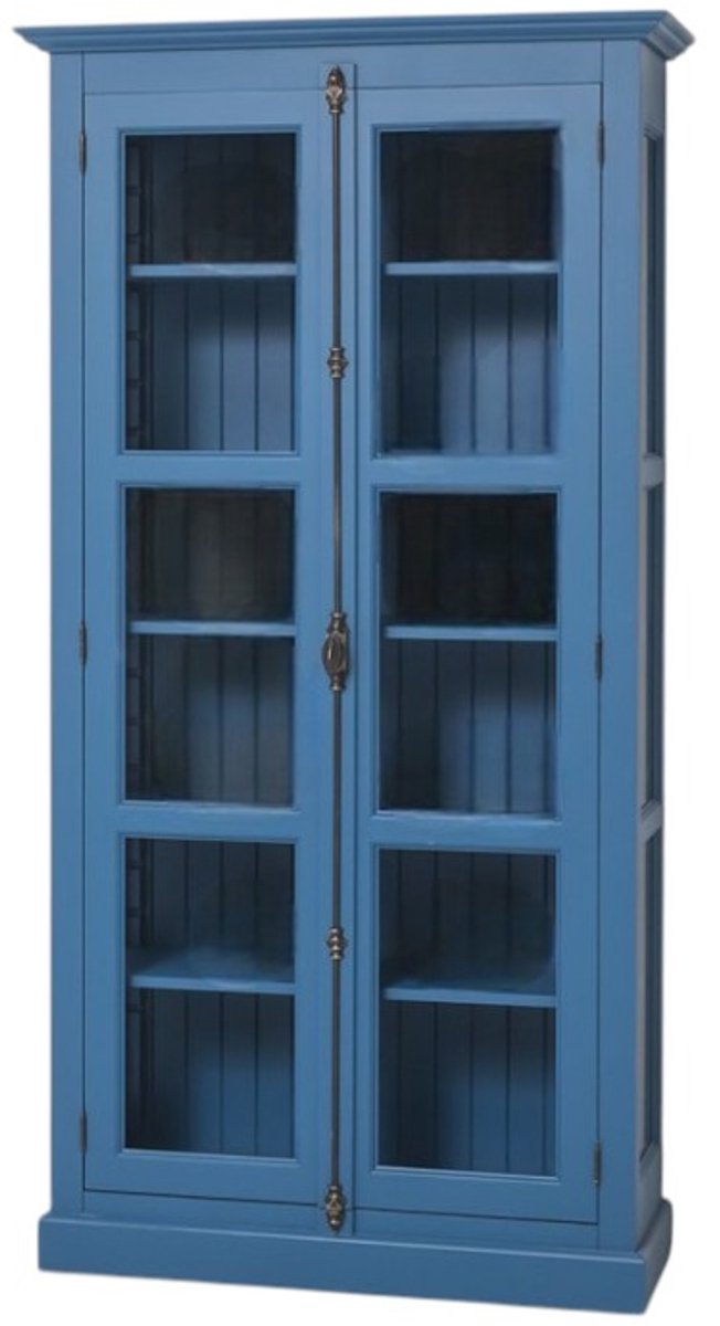 vitrinekast t' Gooi met espagnoletsluiting - 110 cm - blauw (PS552)