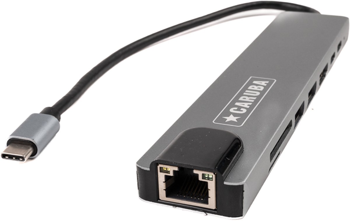 Caruba 8-in-1 USB-C Hub met Ethernet