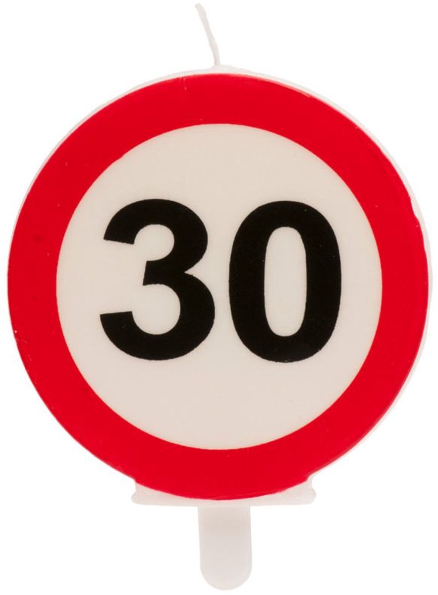 Nummerkaars verkeersbord 30