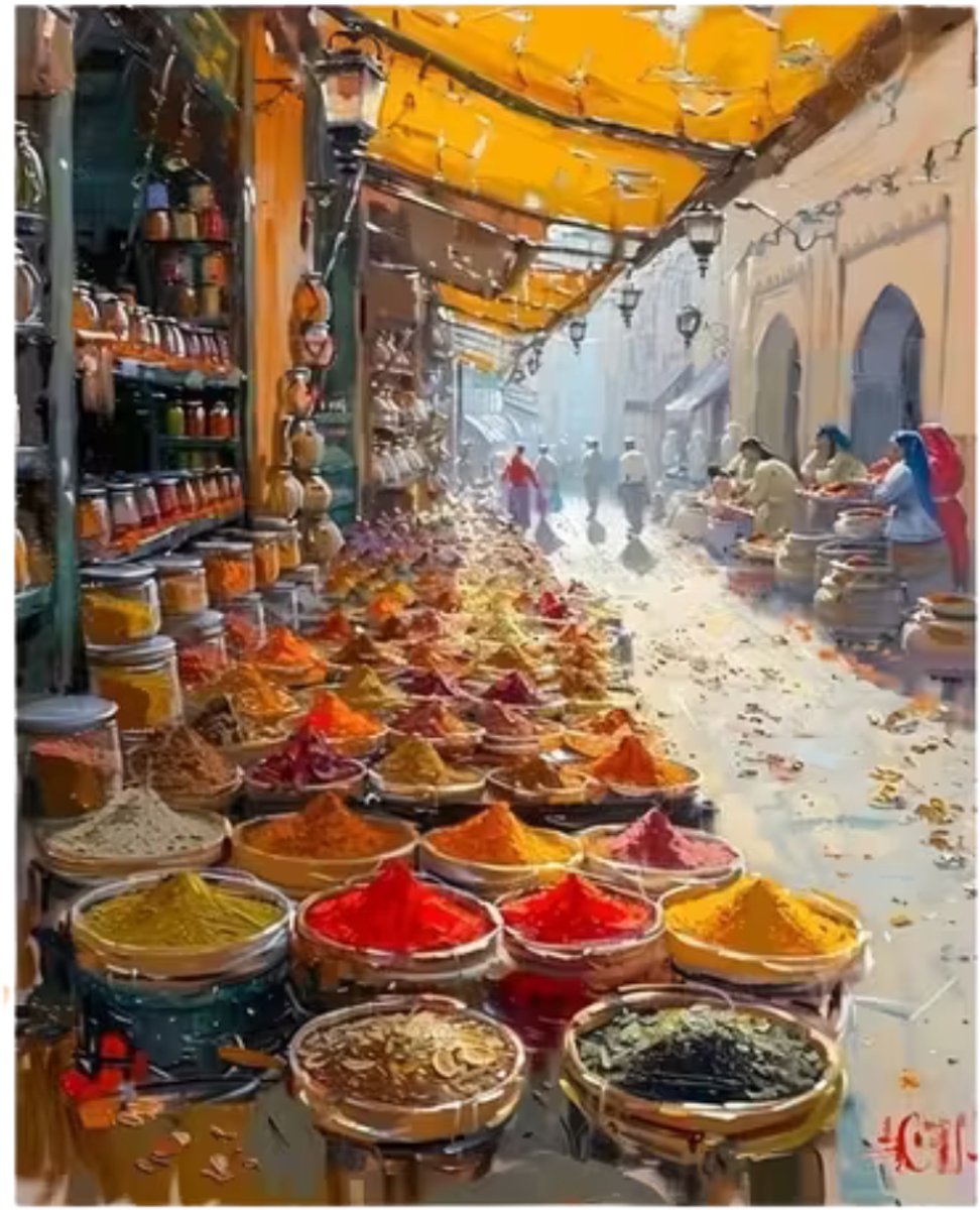 MET FRAME - Paint by numbers – schilderen op nummer – DIY decoratie - Kruiden - Colors of Morocco