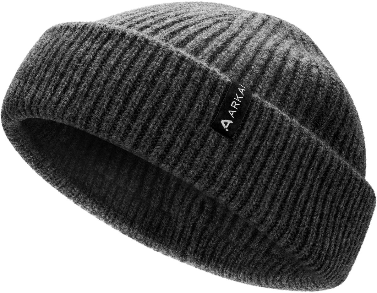 Nordic | Donkergrijze Beanie in Zeemansstijl van Wolmix