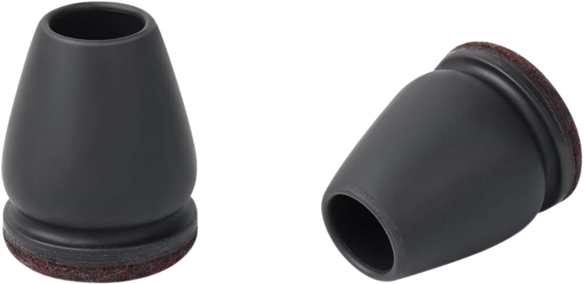 FLOOQ stoelpootdop met vilt - rond - 22 tot 28 mm - zwart - 8 stuks