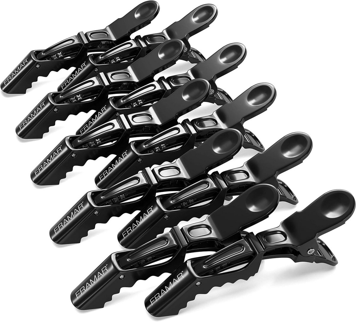 Professionele Haar Klemmen Set voor Stylen en Knippen - 10 Stuks Zwart